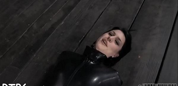  Sweet chick is made to devour anal output during torture